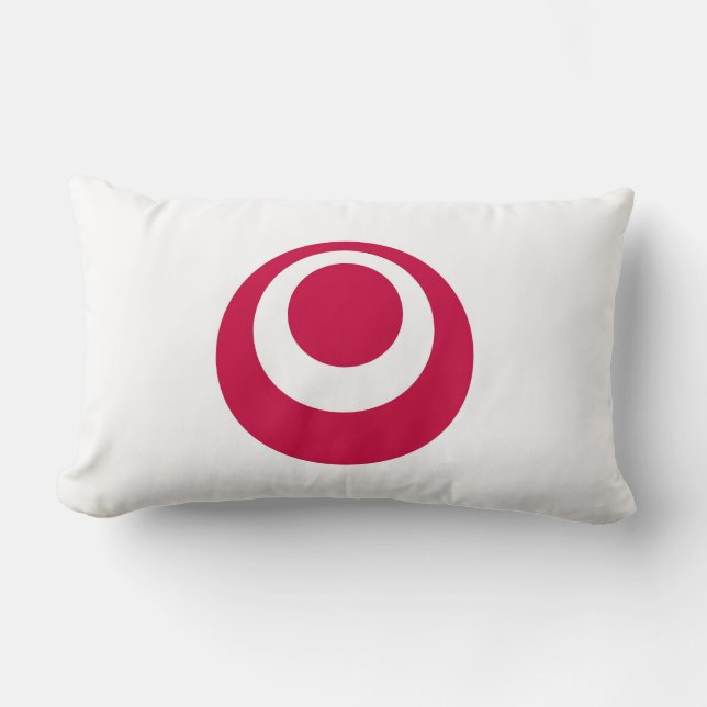 japan country region flag prefecture okinawa lumbar cushion (Front)