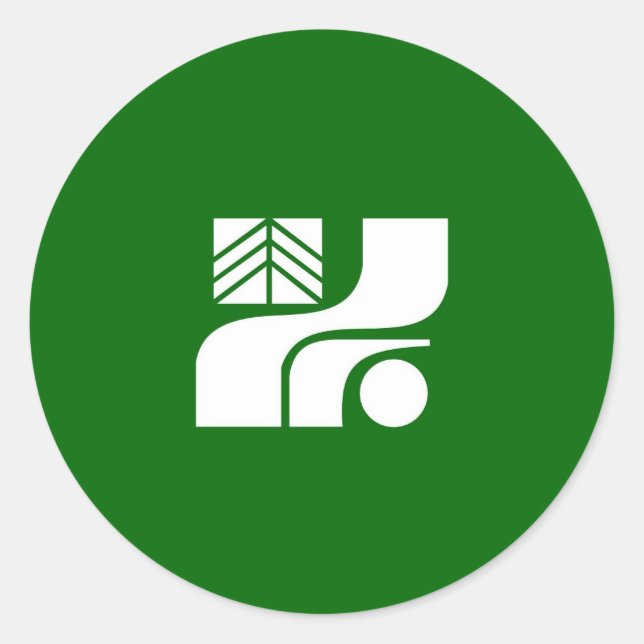 japan country region flag prefecture tochigi classic round sticker (Front)