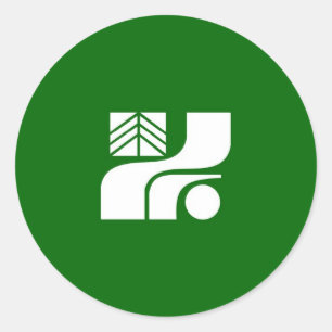 japan country region flag prefecture tochigi classic round sticker