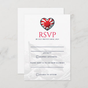 Japan Couple RSVP Card