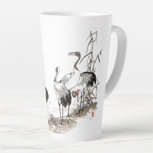 Japan Crane Birds Animal Wetlands Latte Mug