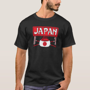 Japan Curling Broom Ice Sports Japanese Japan Flag T-Shirt