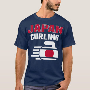 Japan Curling Rock Sport Fans Japanese Winter Spor T-Shirt