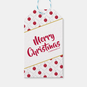 JAPAN Custom Merry Christmas Bible Scripture Gift Tags
