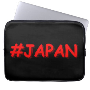 "#JAPAN" Cute Design. Buy Now Laptop Sleeve