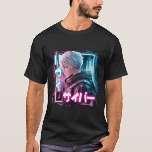 Japan Cyberpunk anime boy character  T-Shirt