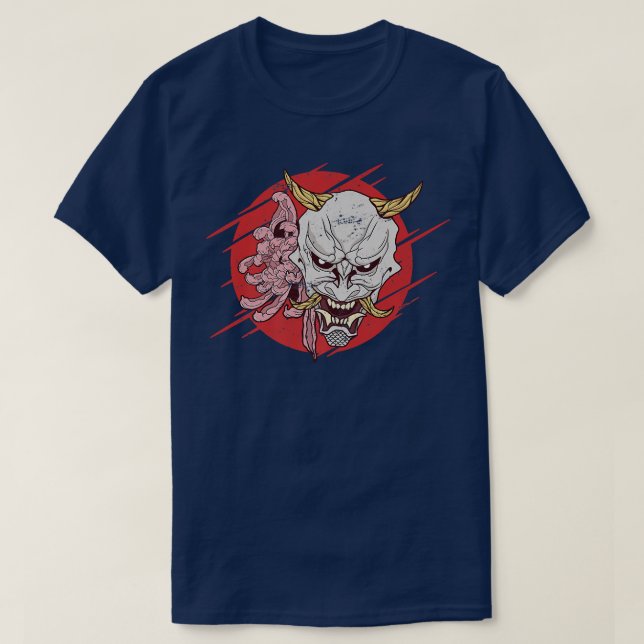 Japan Devil Oni Demon Demon  T-Shirt (Design Front)