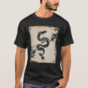 Japan dragon artwork Japanese Retro 5 T-Shirt