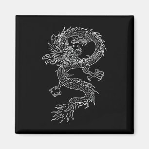 Japan Dragon Tattoo Drawing Traditional Japanese G Magnet