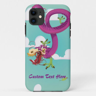 Japan Dragon Vintage Travel Poster iPhone 11 Case
