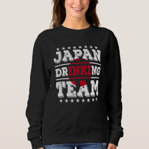 Japan Drinking Team Japanese Flag Drinking Sweatshirt