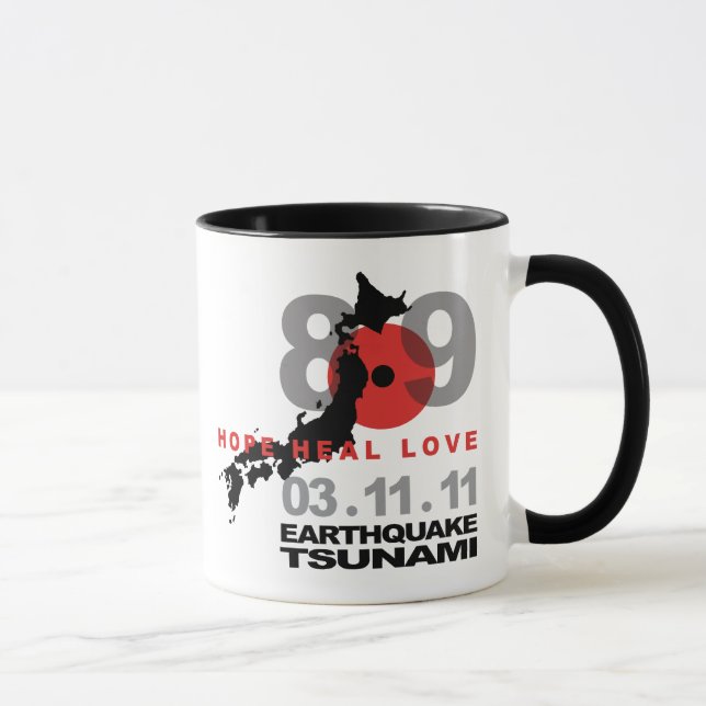 Japan Earthquake 8.9 Mug (Right)