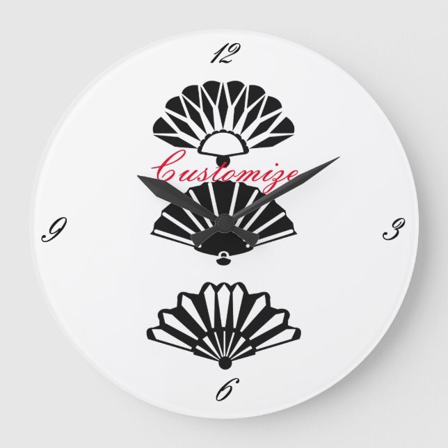 Japan Fans Thunder_Cove Large Clock (Front)