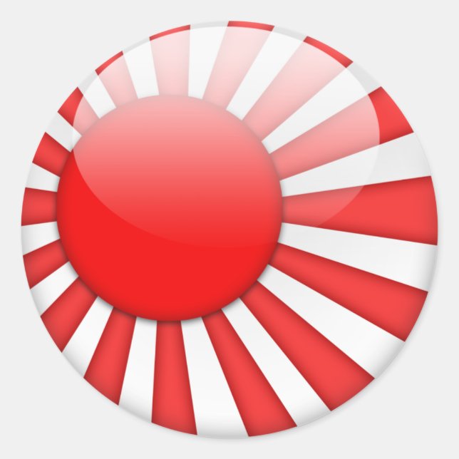 Japan Flag 2.0 Classic Round Sticker (Front)
