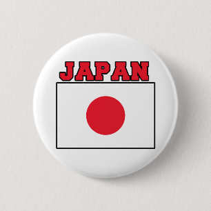 Japan Flag 6 Cm Round Badge