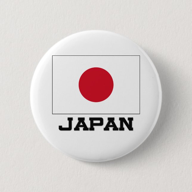 Japan Flag 6 Cm Round Badge (Front)