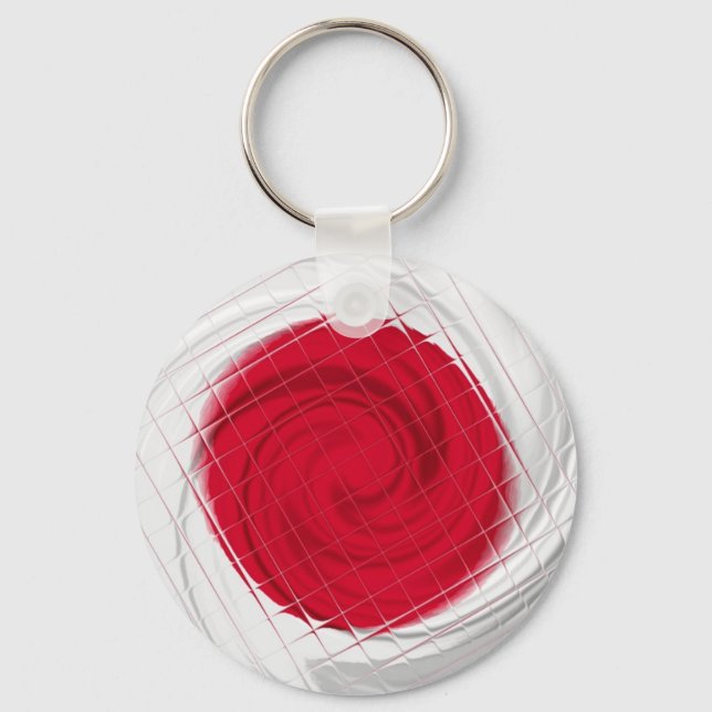 Japan Flag Artwork Key Ring (Front)
