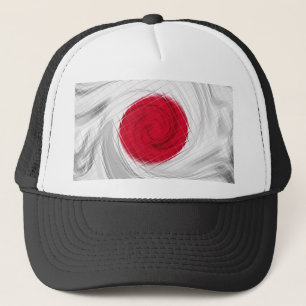 Japan Flag Artwork Trucker Hat
