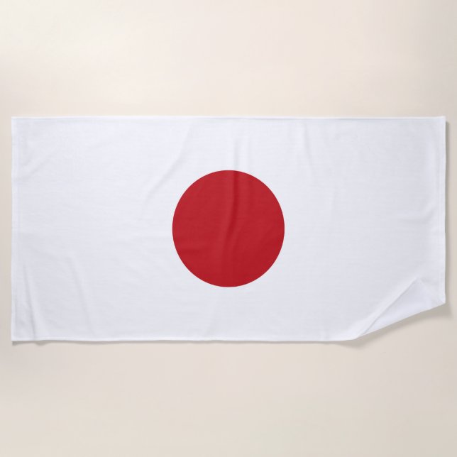 Japan flag beach towel (Front)