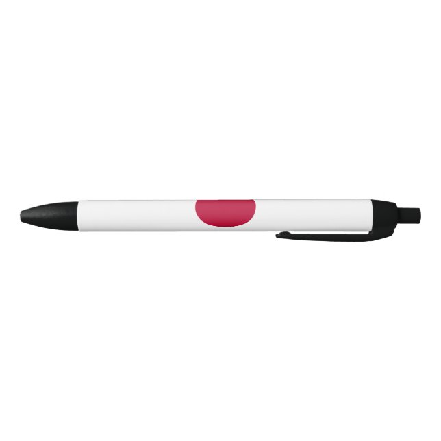 Japan Flag Black Ink Pen (Bottom)