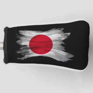 Japan flag brush stroke, national flag golf head cover