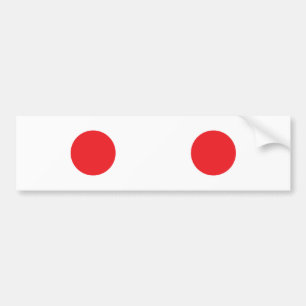Japan Flag Bumper Sticker