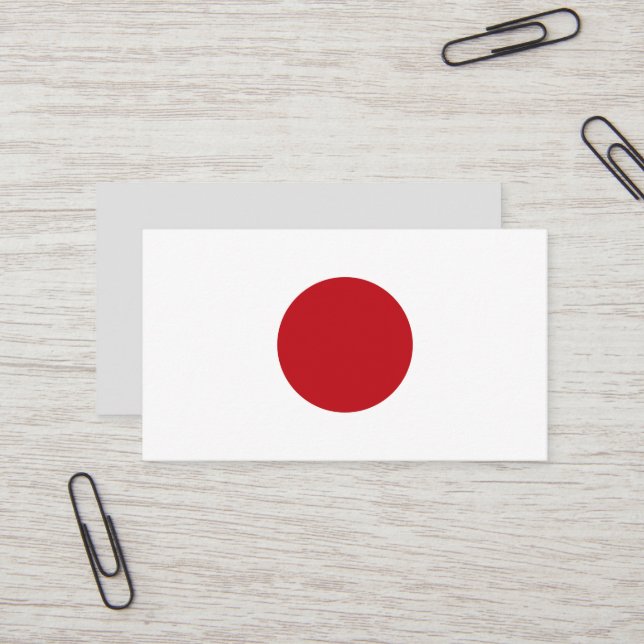 Japan flag business card (Front/Back In Situ)