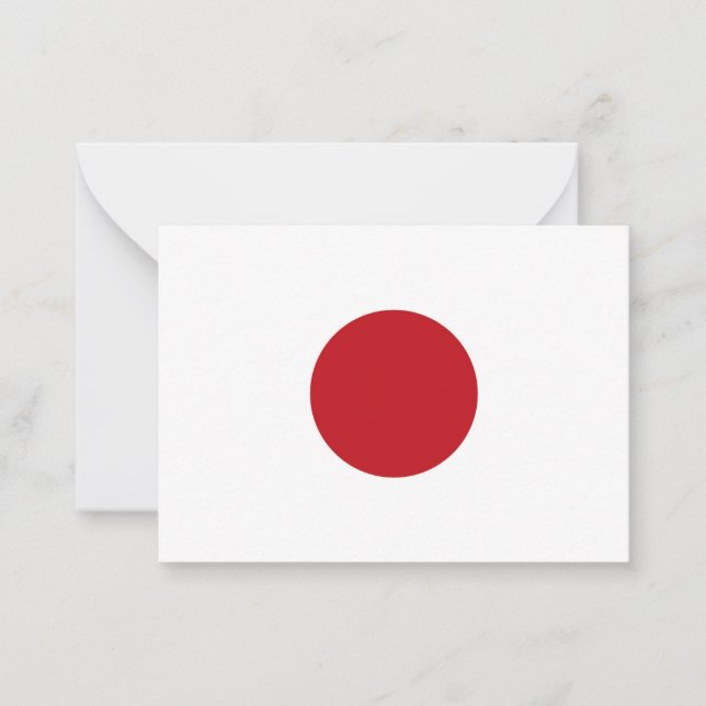 Japan flag card (Front)