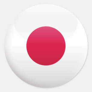 Japan Flag Classic Round Sticker