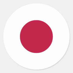 Japan Flag Classic Round Sticker