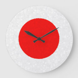 JAPAN FLAG Clock