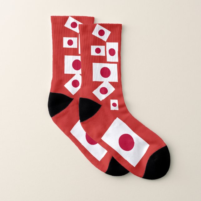 Japan Flag Colorful Socks (Pair)
