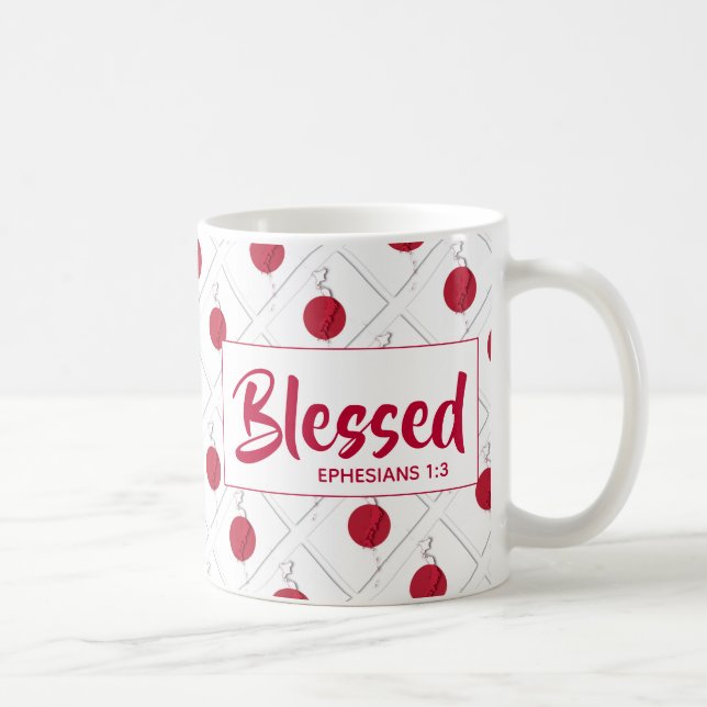JAPAN FLAG Customisable Scripture BLESSED Coffee Mug (Right)