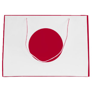 Japan Flag: Hinomaru, Nisshōki, Red Rising Sun Large Gift Bag