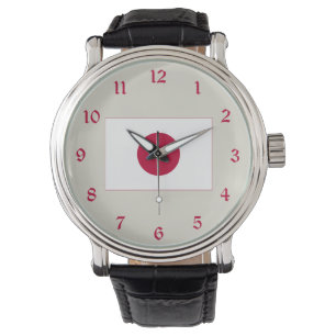Japan Flag: Hinomaru, Nisshōki, Red Rising Sun Watch