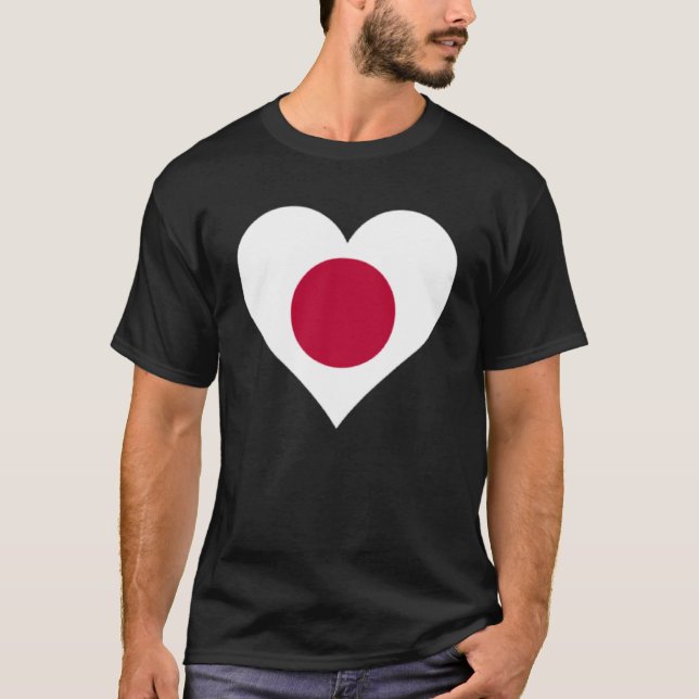 Japan Flag Japan  Love Japan Japan Flag Japan Hear T-Shirt (Front)