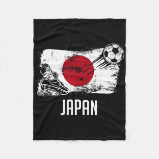 Japan Flag Jersey Japanese Soccer Team Japanese  Fleece Blanket