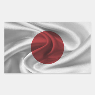 Japan Flag Rectangular Sticker