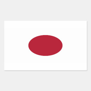 Japan Flag Rectangular Sticker