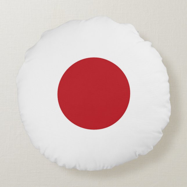 Japan flag round cushion (Back)