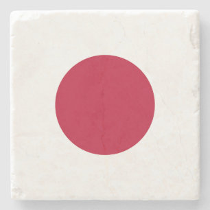 Japan flag stone coaster