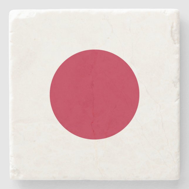 Japan flag stone coaster (Front)