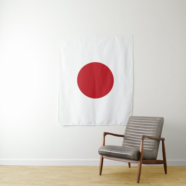 Japan flag tapestry (In Situ)