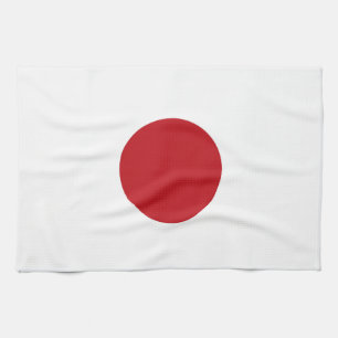 Japan flag tea towel