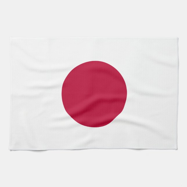 Japan Flag Tea Towel (Horizontal)