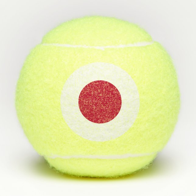 Japan Flag Tennis Balls (Front)