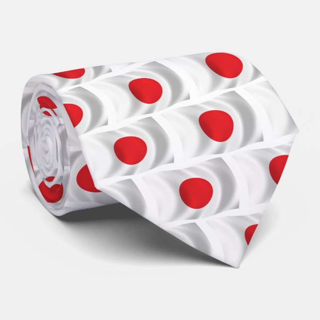 Japan Flag Tie (Rolled)