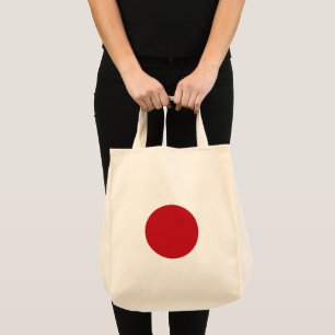 Japan flag tote bag