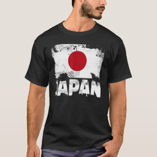 Japan Flag Vintage Distressed Japanese Grunge Trav T-Shirt