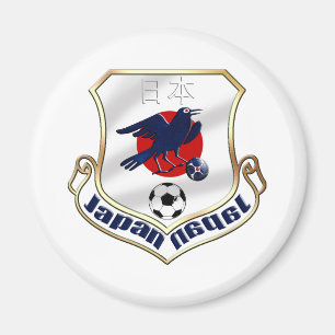 Japan Football fans coat of Arms Magnet